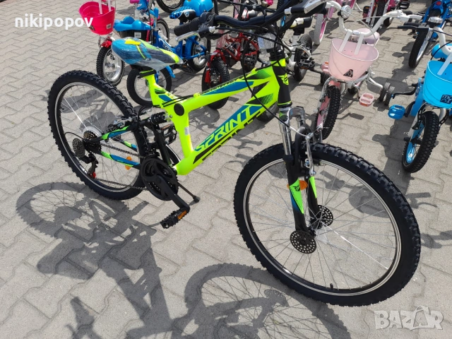 SPRINT Велосипед 24" ELEMENT жълт, снимка 6 - Велосипеди - 53839393