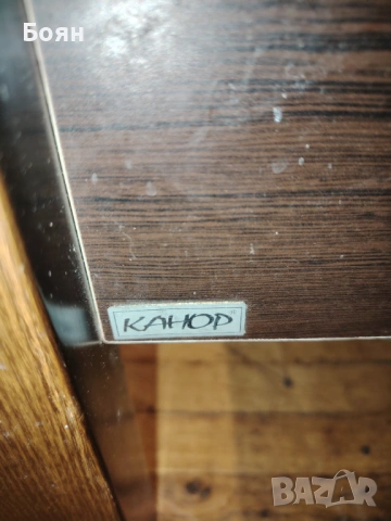 Дървена маса със стъкло Канор, червена ябълка, снимка 4 - Маси - 54174438