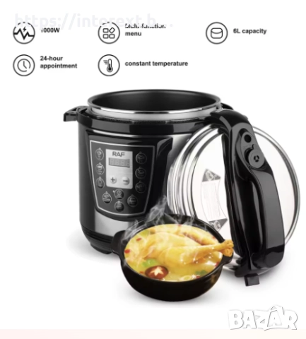  МултиКукър Под Налягане RAF 6 Литра, снимка 4 - Други стоки за дома - 51975687