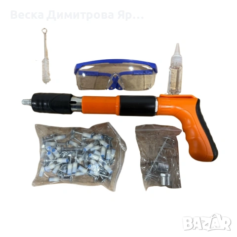 Професионален пистолет за забиване на пирони + 50 броя пирона, снимка 3 - Други инструменти - 54056065