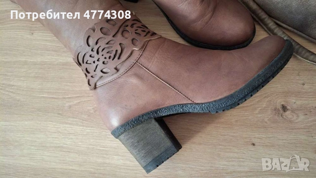 Ботуши от естествена кожа, номер 39, , снимка 4 - Дамски ботуши - 53938244