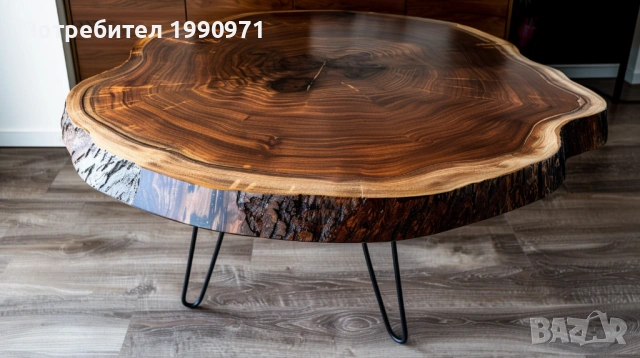 Маси по поръчка от шайба/напречен сряз на вековно дърво., снимка 5 - Маси - 53726445