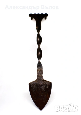 Стар Интрумент Цветя Саксии Лопатка Гребло Метал, снимка 2 - Колекции - 53119228