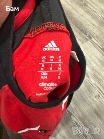 Оригинална мъжка блуза Adidas x NBA Chicago Bulls размер М , снимка 5 - Спортни дрехи, екипи - 48694483