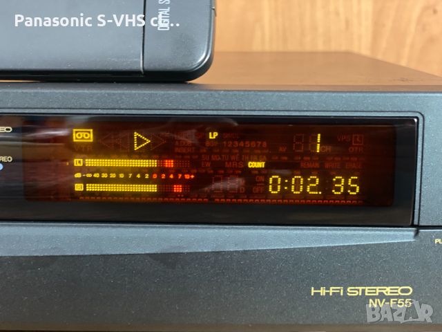 Panasonic NV-F55B Hi-Fi stereo VHS recorder, снимка 5 - Плейъри, домашно кино, прожектори - 45197030