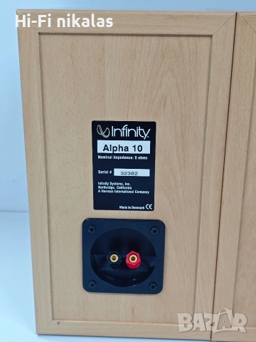стерео тонколони Hi-Fi букшелф INFINITY Alpha 10, снимка 10 - Тонколони - 53535429