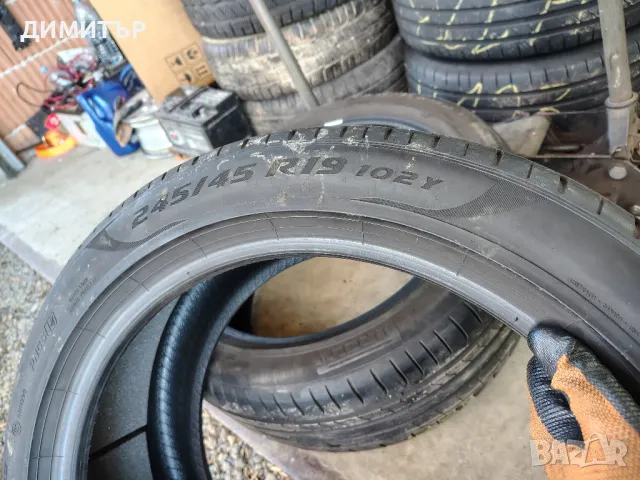 2бр.летни гуми PIRELLI 245/45/19 102Y DOT 2519, снимка 6 - Гуми и джанти - 49325878