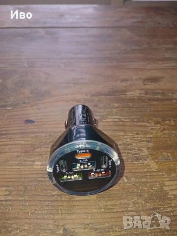 Зарядно за кола – 3x USB + 3x Type-C (бързо зареждане), снимка 4 - Аксесоари и консумативи - 54064260