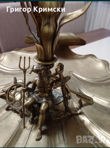 Свещник Нептун от 1929г., снимка 7 - Декорация за дома - 53757247