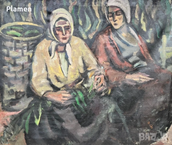 ГОЛЯМА КАРТИНА МАСЛО НА ПЛАТНО ВЕНКО ПЕТРОВ, снимка 2 - Картини - 54066297