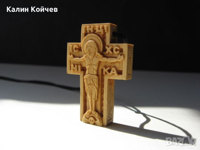 Кръст, миниатюра от чемшир, снимка 2 - Други ценни предмети - 45196541