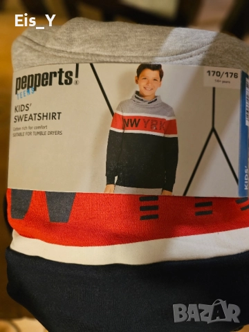 Нов ватиран суичър размер S / 170-176 cm (Спортно горнище, екип), снимка 2 - Спортни дрехи, екипи - 51828510