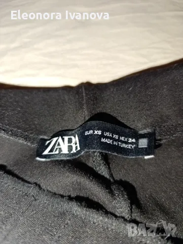 Официален черен панталон на Zara, снимка 3 - Панталони - 49471239