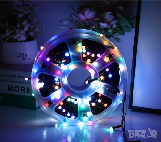 Водоустойчиви коледни LED лампички „Звездно небе“ – 50 метра, 240 светлини 🎄✨, снимка 9 - Други - 51990869