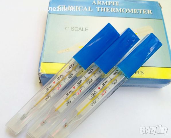 Живачен термометър, живачен термометър, живачен, термометър, снимка 2 - Уреди за диагностика - 45463898