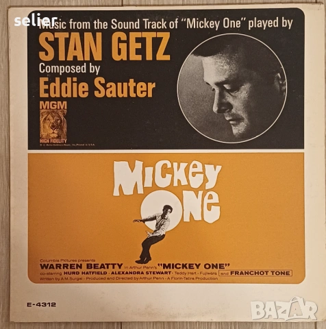 Stan Getz – Mickey One Издание 🇺🇸 USA 1965г-MONO Състояние на винила:VG+ Състояние на обложката:VG