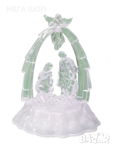 Коледна светеща фигурка „Сцена от Рождество Христово“, снимка 5 - Декорация за дома - 52587313