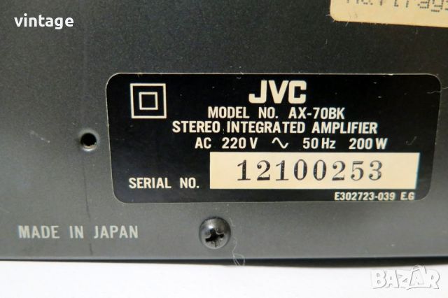 JVC AX-70, снимка 7 - Ресийвъри, усилватели, смесителни пултове - 46634398