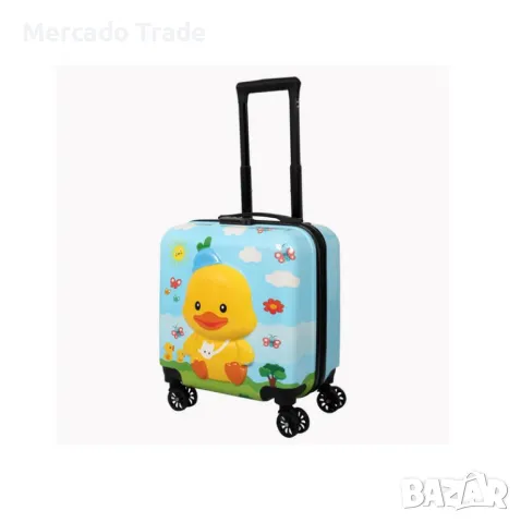 Детски куфар Mercado Trade, 3D, ABS, Пате, Цветен, снимка 2 - Куфари - 47256237