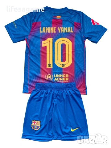 Детски футболен екип Барселона Ямал тениска Barcelona Yamal комплект Barca