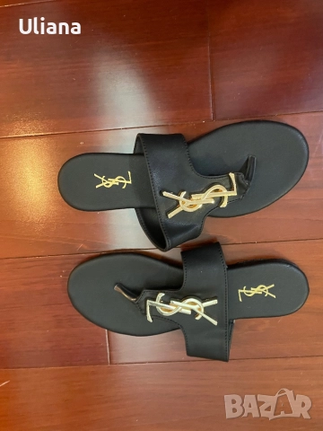 Дамски чехлиYSL, снимка 3 - Чехли - 51917841