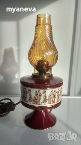 Порцеланова, ръчно изработена лампа от Италия, Флоренция. , снимка 4 - Настолни лампи - 45062015