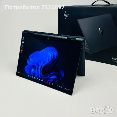 Технополис HP Envy 360/2.8K OLED Touch/i7-1250U/16GB LPDDR4X/1TB NVMe/, снимка 4 - Лаптопи за работа - 46821773