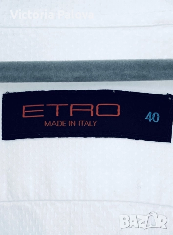 Луксозна риза модна къща ETRO Италия, снимка 3 - Ризи - 51632408