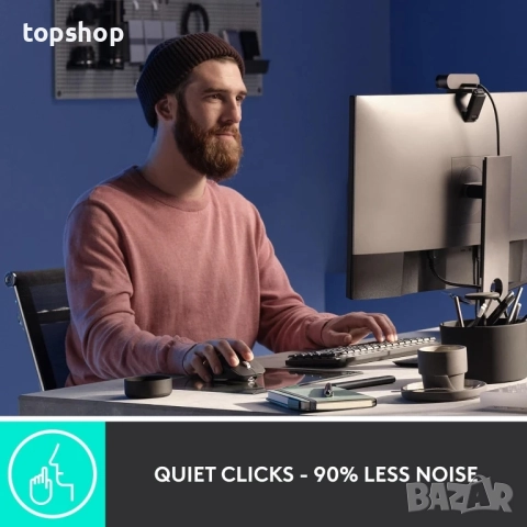 ЧИСТО НОВА С ЛЕПЕНКА Безжична мишка Logitech MX Master 3S ултрабързо скролиране, ергономична, 8K DPI, снимка 10 - Клавиатури и мишки - 51628723