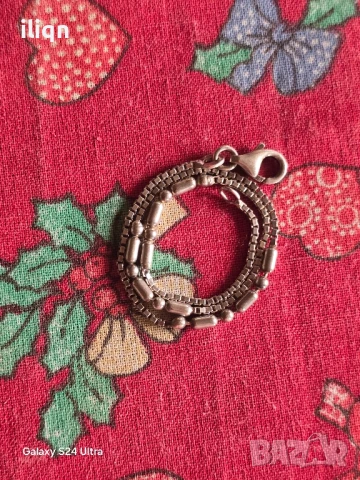 Сребърна гривна. 24см. Цена 22,99лв. За Севлиево безплатна доставка. 