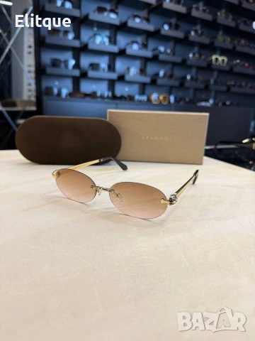 очила с черен обикновен калъф и ув защита bvgari , снимка 3 - Слънчеви и диоптрични очила - 53056092