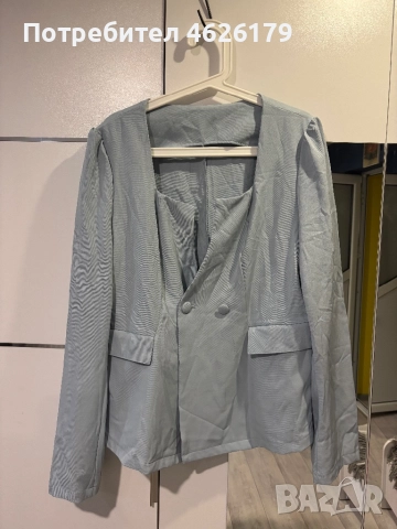 Дамски син костюм 2XL