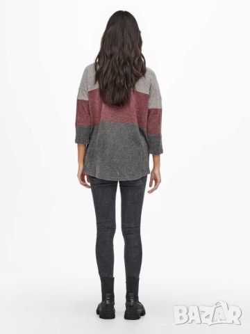 Дамски пуловер с 3/4 ръкав Alba Only, 95% полиестер, 5% еластан, L, снимка 2 - Блузи с дълъг ръкав и пуловери - 45528009