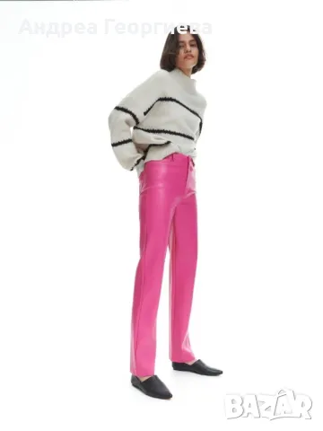 Кожен панталон Reserved, снимка 3 - Панталони - 49894174