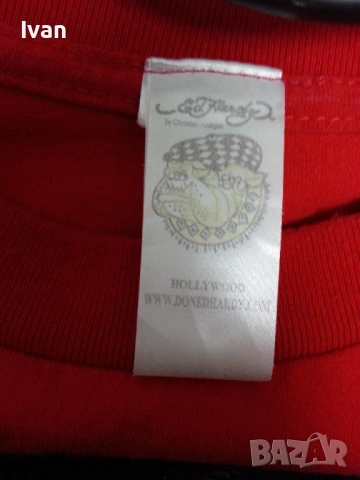Оригинална тениска Ed Hardy Made in USA, снимка 4 - Тениски - 53179175