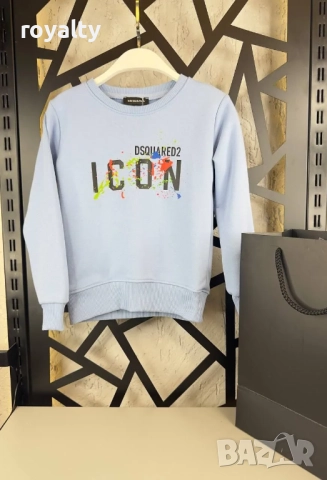 Блуза с дълъг ръкав Dsquared2, снимка 2 - Детски Блузи и туники - 52527021