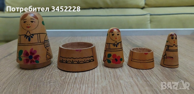 Матрйошки комплект Русия три броя за ценители , снимка 5 - Антикварни и старинни предмети - 54265632