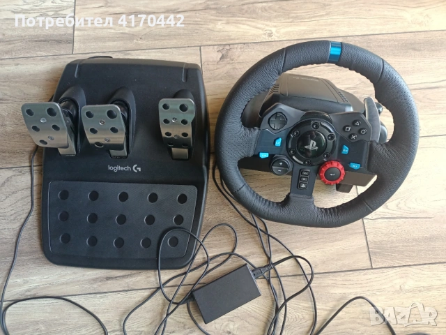 Волан с педали Logitech - G29, черен, PC/PS4/PS5 - Като нов