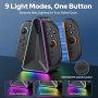 Нова Switch 2 Joy-Con зарядна док станция 4 контролера магнитна RGB, снимка 3