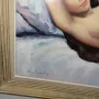 маслена картина върху платно гола дама, снимка 3