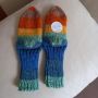 Ръчно плетени детски чорапки, ходило 17 см, снимка 2