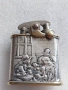Много рядък модел на стара сребърна запалка, снимка 1