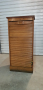 Ролетен шкаф кантонерка антика,винтидж(Tambour door®), снимка 1