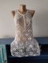 Плажна рокля, изцяло изплетена на една кука, размер S/M, снимка 1 - Рокли - 45419009