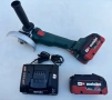 METABO W 18 LT BL 11-125 - Безчетков ъглошлайф 2x18V 5.5Ah като нов!, снимка 1