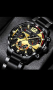 Луксозни модни мъжки часовници кварцов ръчен часовник от неръждаема стомана, снимка 6