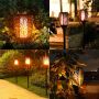 Голяма Соларна LED лампа за градината тип факел, пламък, огън, 50см 
