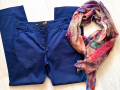 Love Moschino оригинален елегантен панталон и цветен шал, снимка 3