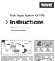 комплект Thule kit 1472 за рейлинг багажник греди за FORD S-Max, 5-dr MPV, 06–15, снимка 3