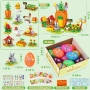 MOONTOY 12 великденски яйца,12 играчки-строителни блокчета и 4 стикера, снимка 3